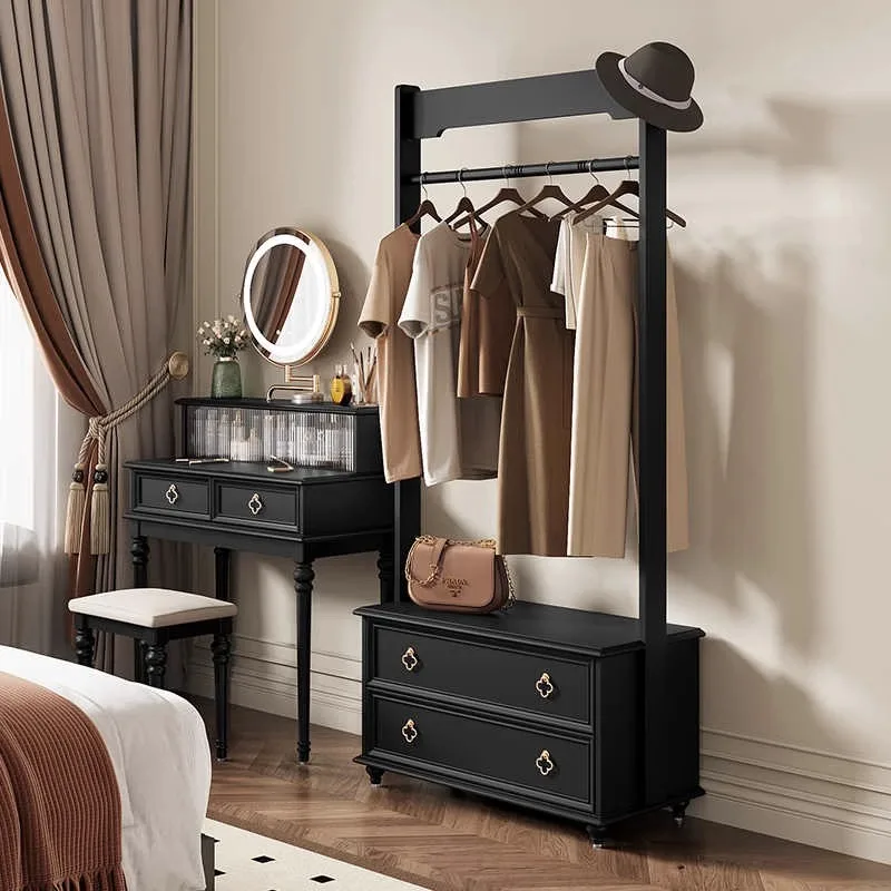 

American Solid Wood Coat Racks Minimalist Floor Vintage Nordic Coat Racks Modern Floor Recibidor De Entrada Mueble Furniture
