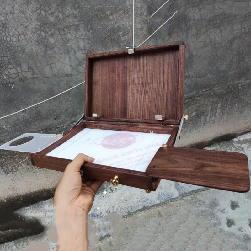 

20x30x6cm Portable Wooden Art Painting Rectangular Box Art Students Outdoor Sketching Watercolor/oil Painting Palette Cases