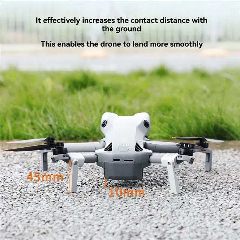 FFYY-Per DJI Mini 5 Pro Carrello di Atterraggio Gamba Pieghevole Kit Esteso Pieghevole Altezza Miglioramento Cavalletto Accessori Drone