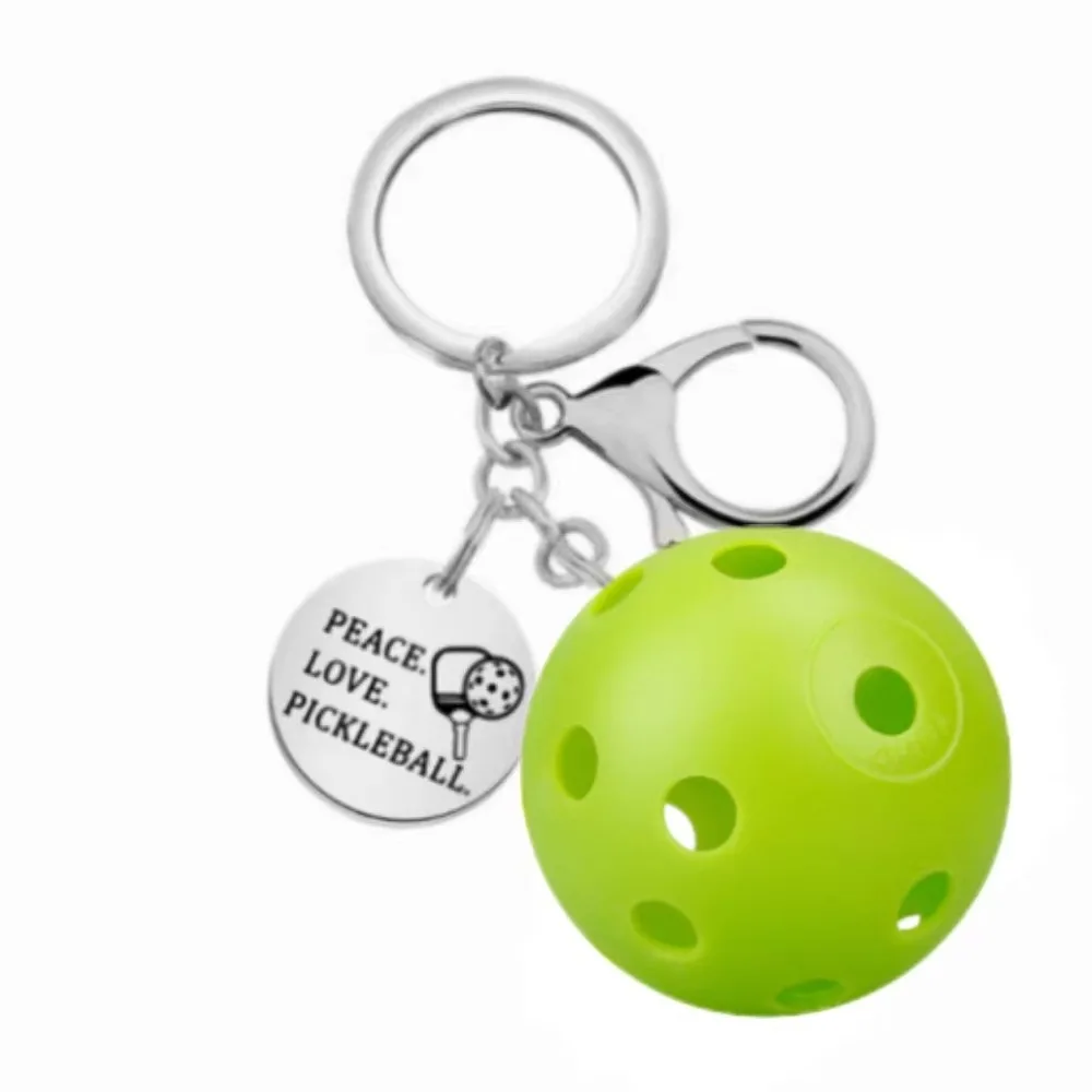 2024 New Pickleball Bag Tag Key Holder Car Key Chain Pendant Pickleball Keyring For Party Hoilday Handbag Wallets Birthday Gifts