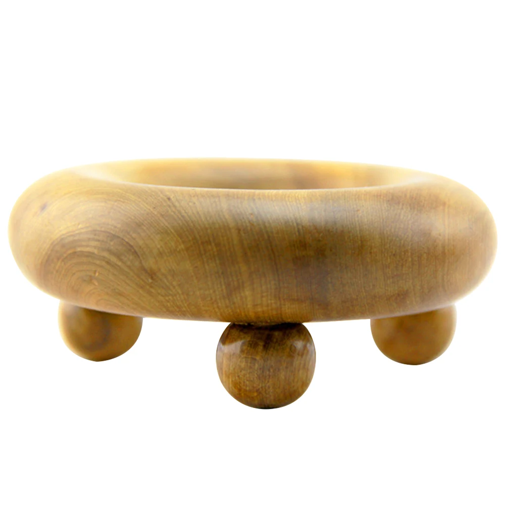 

S Massager 3 Ball Wooden Neck Shoulder H held Acupressure Tool Massaging Equipment Fatigue Relief