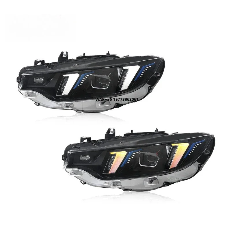 

1 Unit for 13-20 4 Series Headlight Assembly F32 Modified Fang Shaped LED Daytime Running Light Turn signal Lens