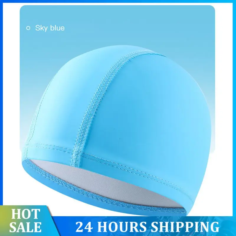 Swimming Cap Waterproof Swimming Bathing Caps Colorful Swimming Equipment Women's Cap High Elastic Unisex Swimming Accessories