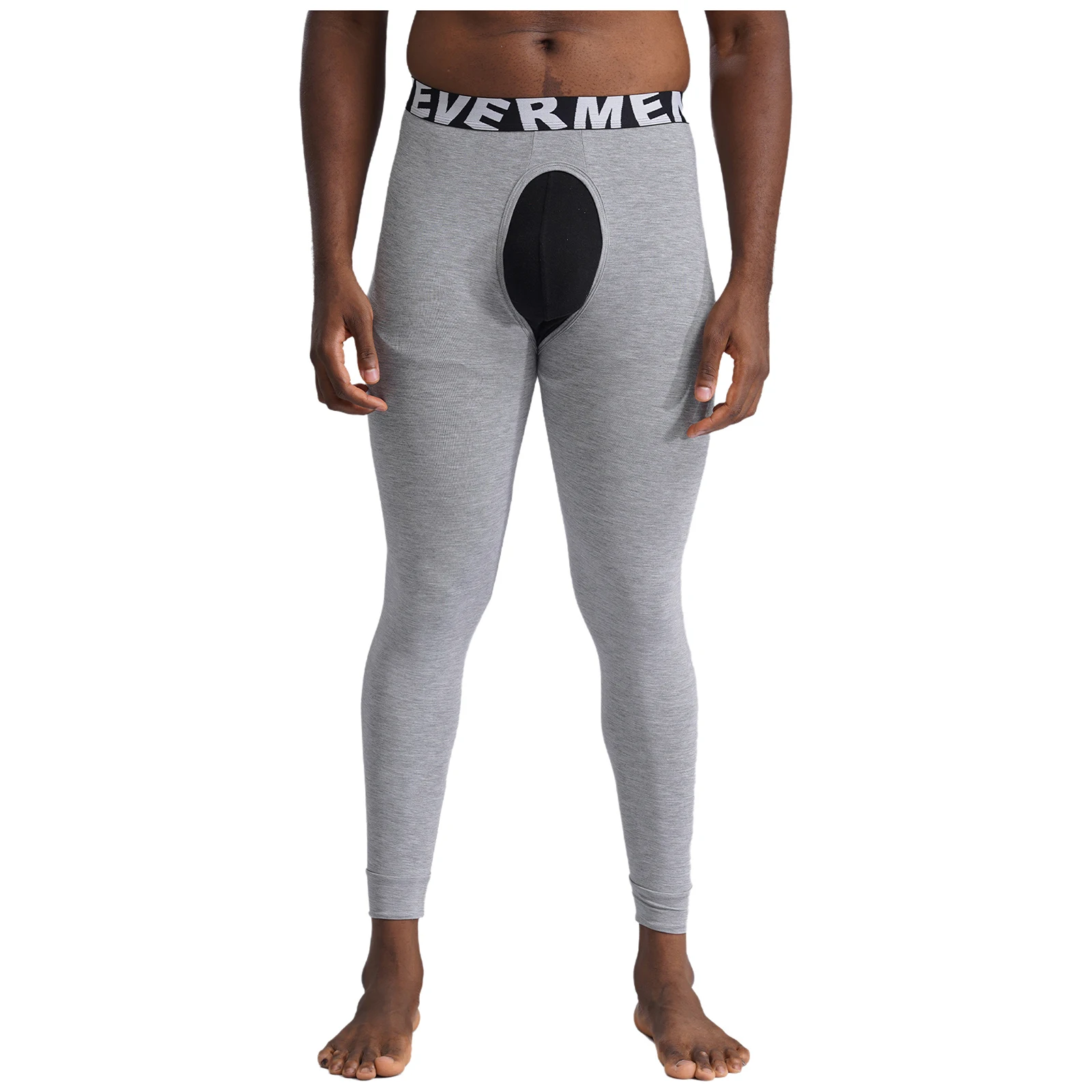 Mens Open Crotch Underpants Stretchy Crotchless Legging Sports Causal Underwear Thermal Sport Yoga Fitness Underwear Nightwear