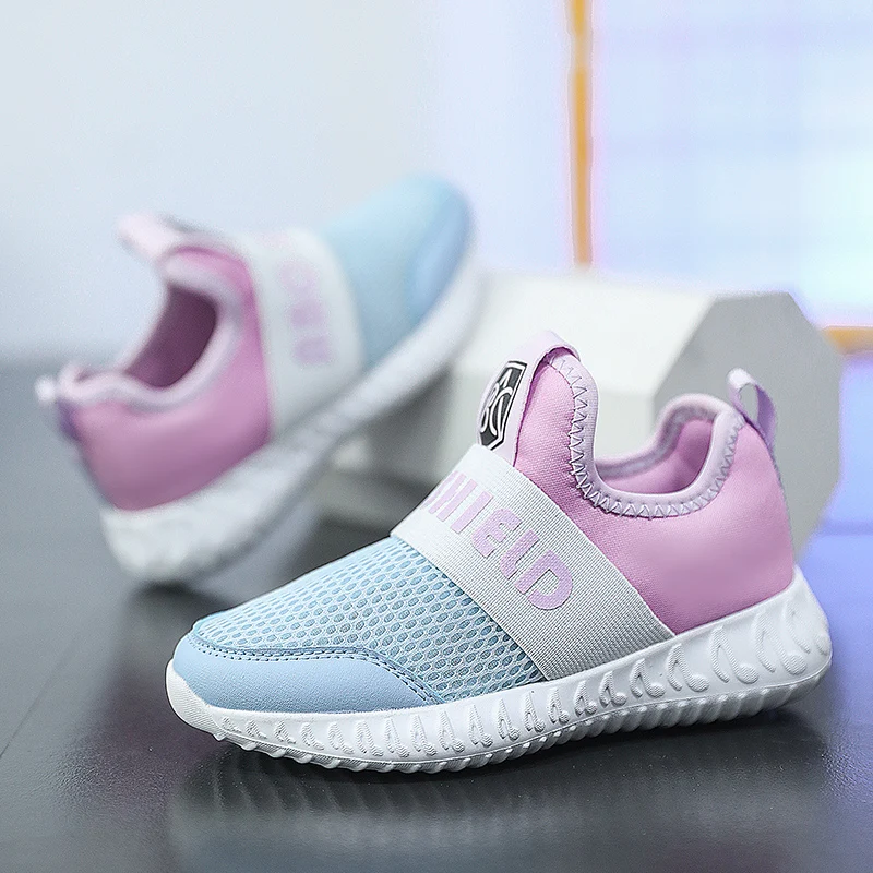 

Summer Mesh Sports Shoes For Children Comfortable Breathable Kids Sneakers Boy Girl Casual Lightweight Slip-on Children's Shoes