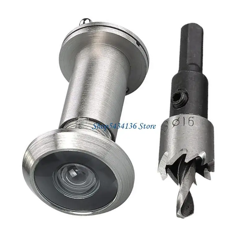 H7ED Multipurpose Matte Steel Door Viewer Private Screen Super Angled Lens Designs Portable for Indoor and Outdoor Use