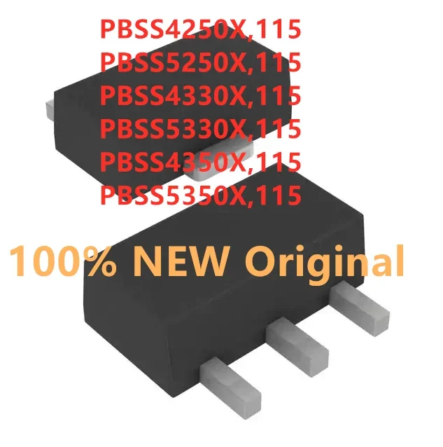 100% nuevo Original PBSS4250X 1M PBSS5250X 1L NPN PNP 50V 2A transistores bajos VCEsat SOT-89 SMD