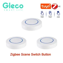 Tuya ZigBee Smart Button Scene Switch Smart Life interruttori di collegamento Multi-scena telecomando Wireless on Off Key Controller