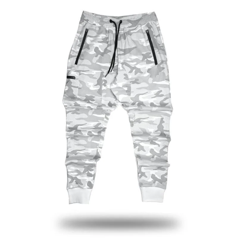 

New cotton camo men's pants zipper multi-pocket stylish casual pants Multi-functional Jogger fitness pants