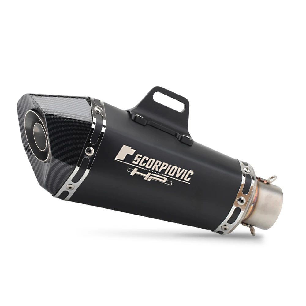 51mm Inlet Universal Motorcycle for Exhaust Muffler FZ1 R6 R15 R3 ZX6R ZX10 Z900 1000 CBR1000 GSXR1000 B10