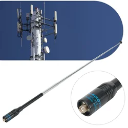 Antena NA-773 bidireccional sma-hembra para Baofeng -5R -B5 82 BF-888s, Radio de banda Dual, telescópica, Flexible, color negro