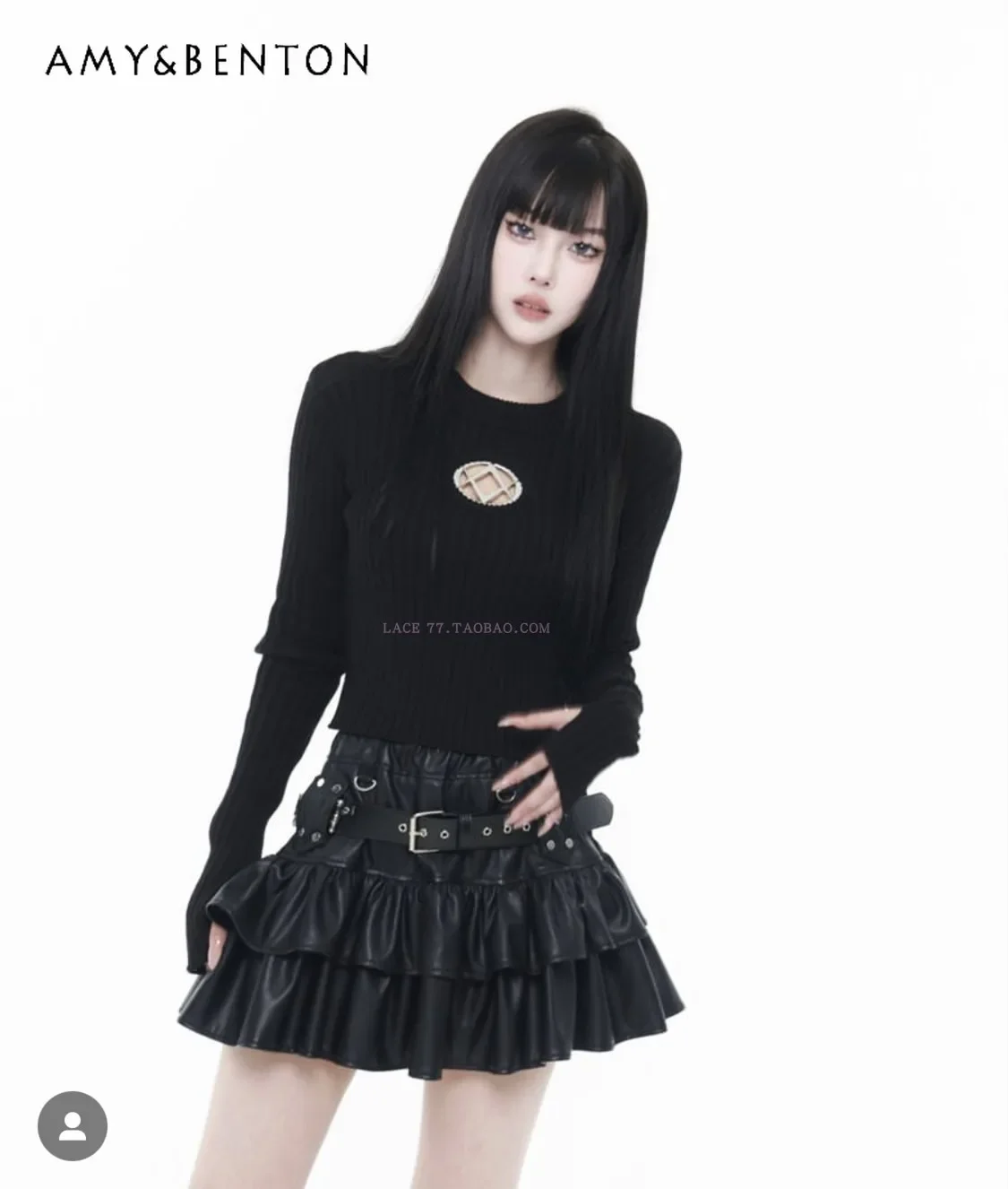 Subculture Mine Series Mass-produced Multi-layer Leather Mini Skirt Women Japanese Street Gothic High-waisted Hot Girl Y2K Skirt