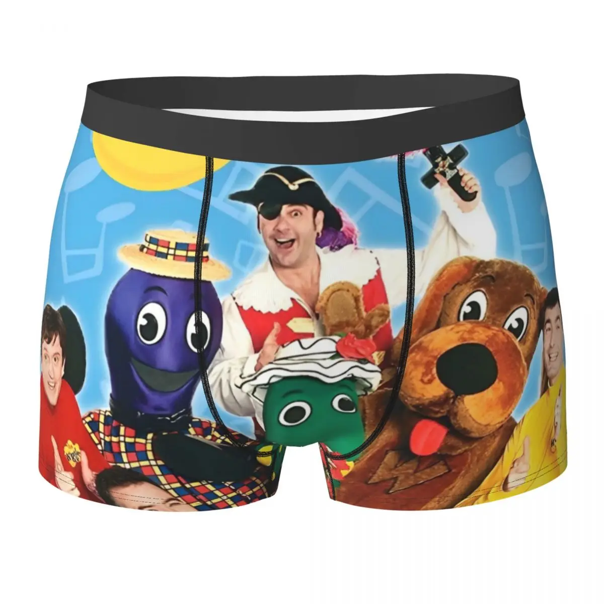 

Нижнее белье Wiggles, австралийская детская музыкальная группа, популярные шорты-боксеры, шорты, классические мужские трусы, большие размеры