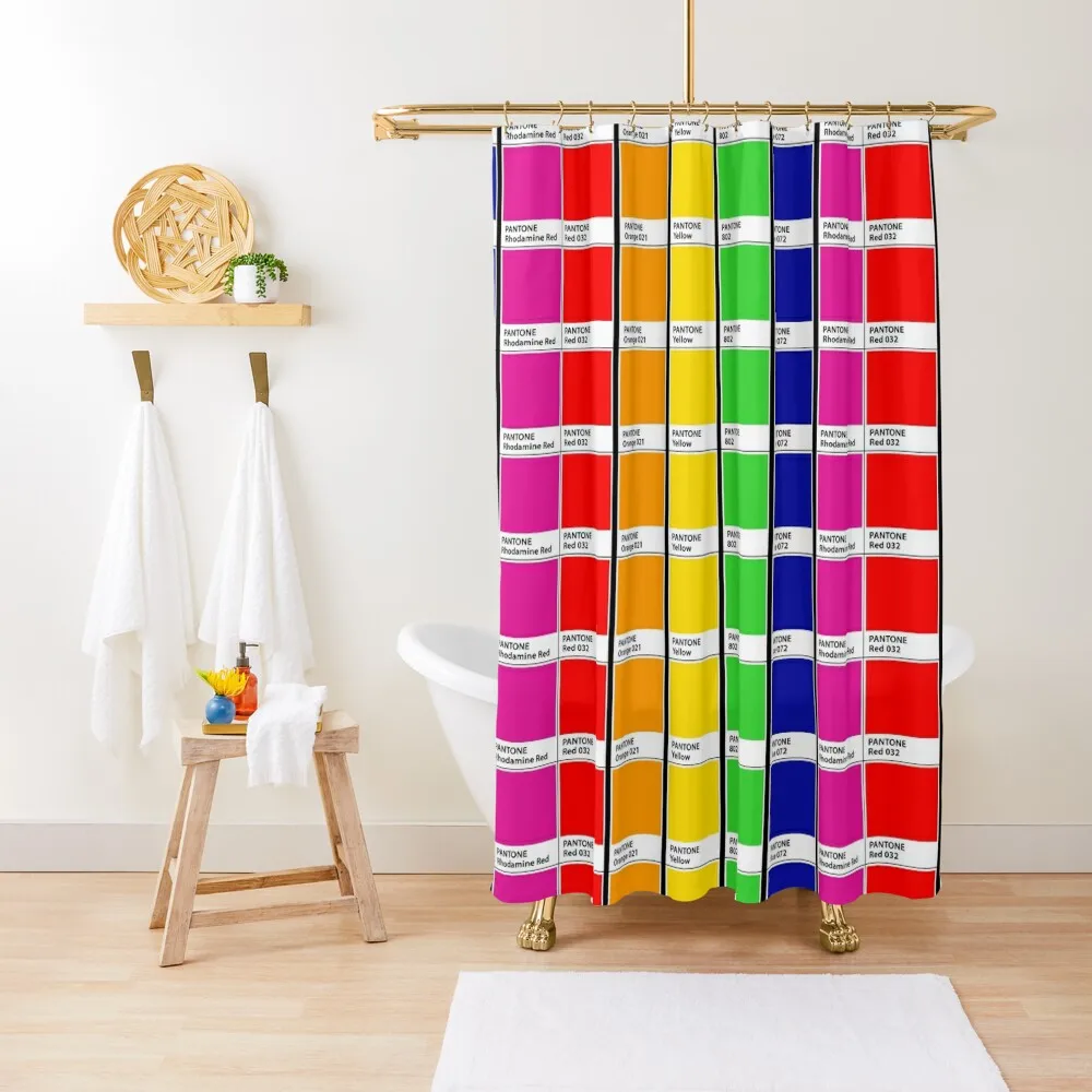 

Pantone Rainbow Colour Chips Shower Curtain Bathroom And Shower Products Cover Curtain