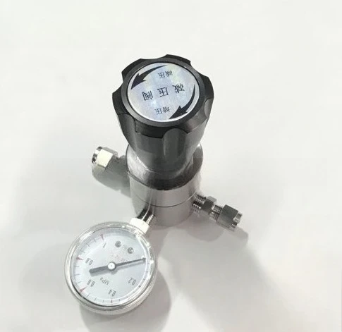 Utility 316L Stainless Steel Pressure Reducing Valve Gas Cylinder Primary High Pressure Regulator Helium Argon Ammonia Hydrogen