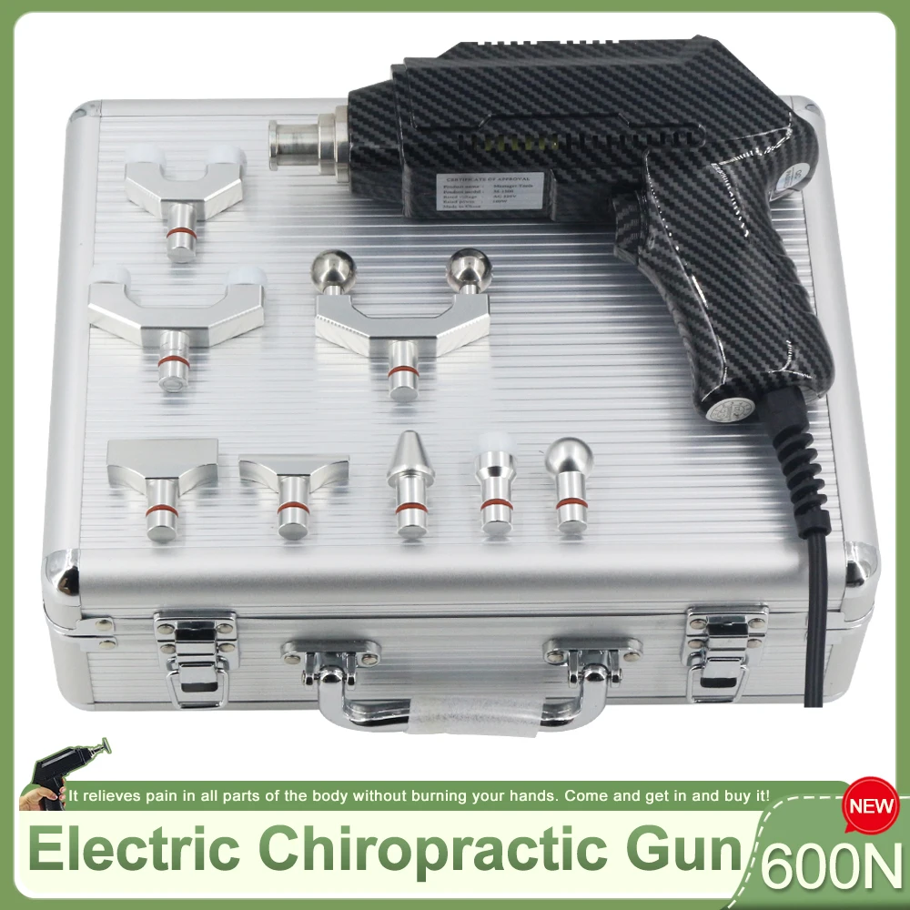 

Electric Correction Gun New Back Spinal Adjustable Instrument Impulse Spine Cervical Massager 600N Chiropractic Adjusting Tools