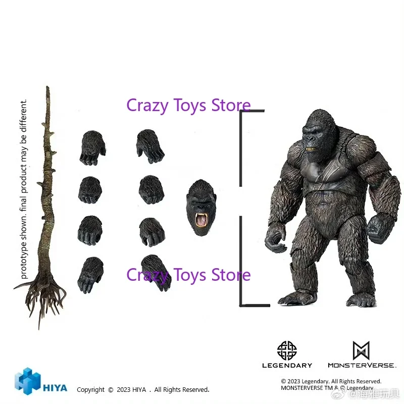 

HIYA 6-inch Action Figure Exquisite Basic Series King Kong Skull Island King Kong Replica Animation ToyCollection Gift.