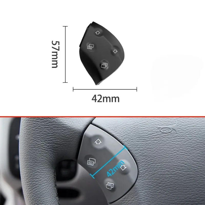 Vehicle Interior Steering Wheel Left Right Multi-Function Turn Down Up Volumn Button Switch For Benz C Class W203 2001-2007