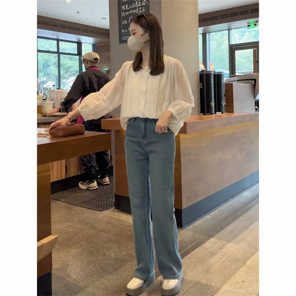 Long Sleeve Shirts Womens Cott - Women Formal Blouses For Evening Wear ulasan dan harga