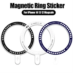 Magsafe Magnetic Wireless Charger Ring Universal Magnetic Adapter Sticker Ring Accessories Metal Ring for IPhone 14 13 12 Pro