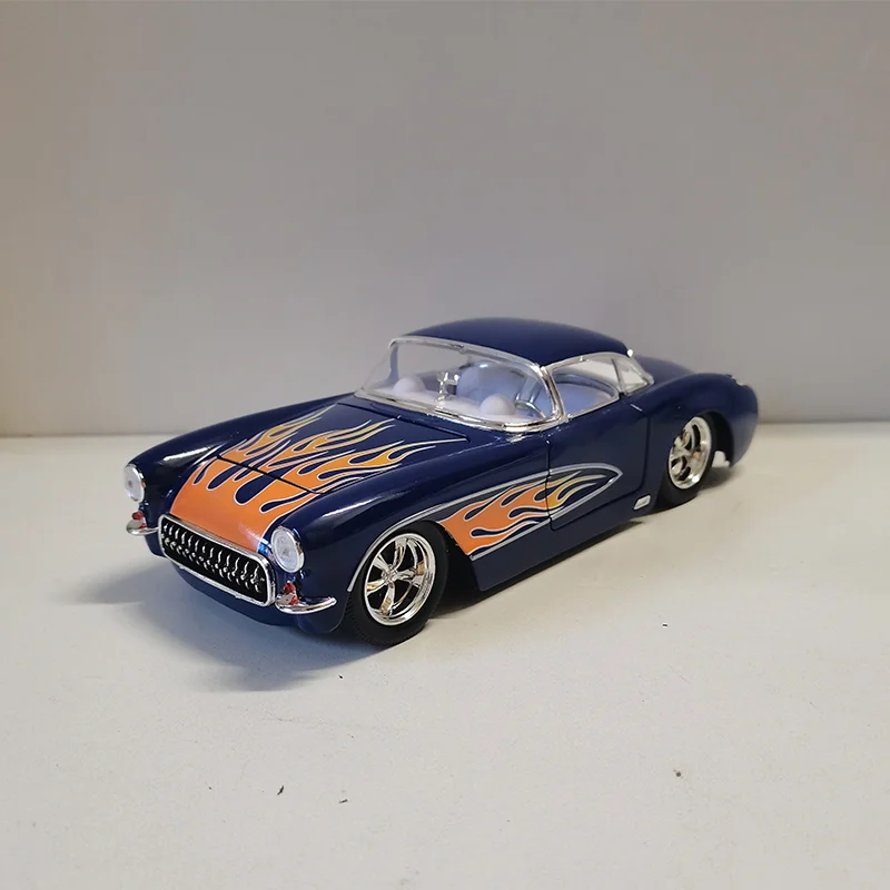 

JADA масштаб 1:24 сплав 1957 Corvette винтажный литой мини-игрушечный автомобиль моделирование классическая модель коллекционные сувениры дисплей подарки
