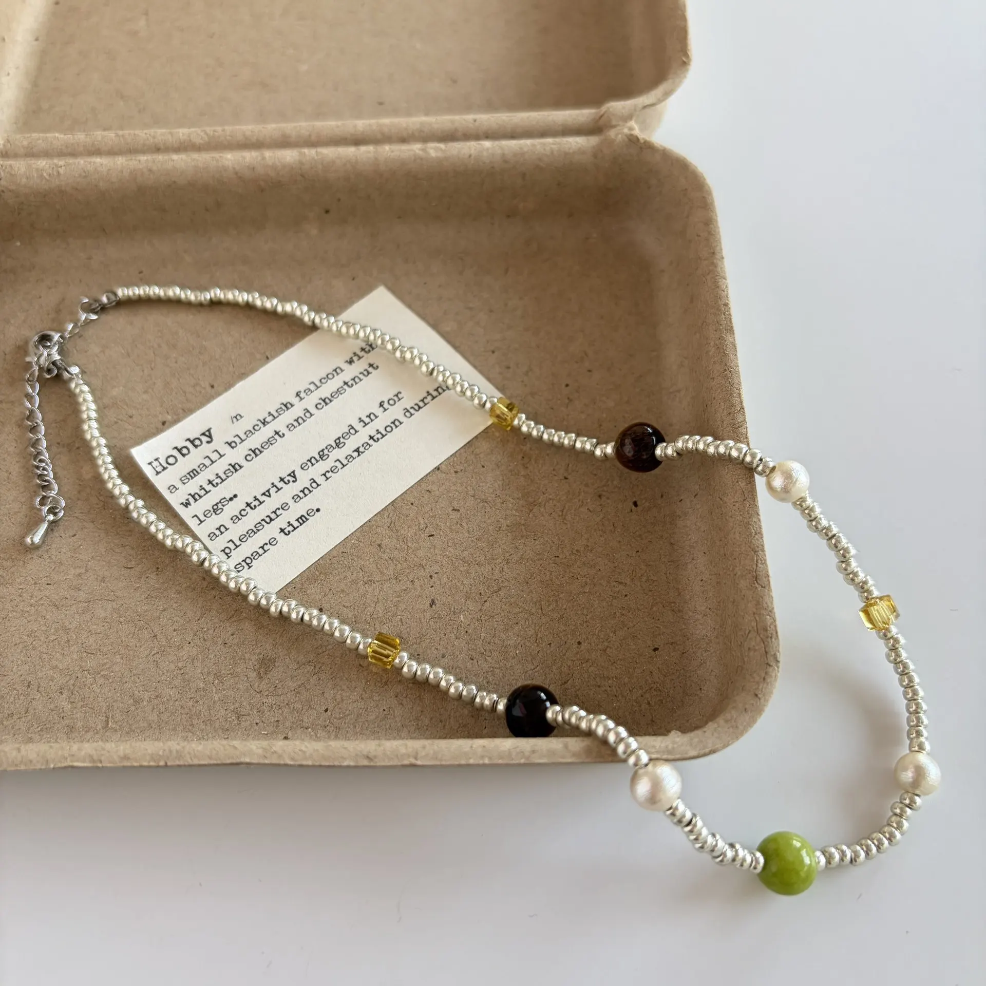 Withered Handmade Bead Vacation Style Versatile Layered Collarbone Chain Jewelry Necklace Necklaces For Women