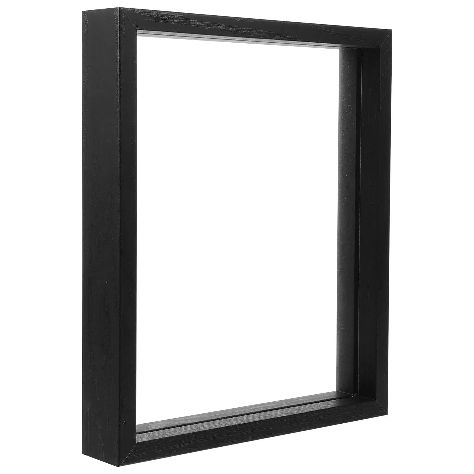 

Faux Photo Frame Picture Specimen Leaves Black Wooden Paper Frames Double Sided