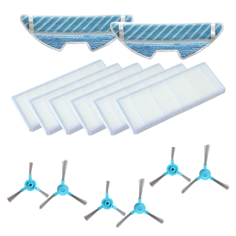 진공 청소기 예비 부품 롤러 브러시 헤파 필터 걸레, 콩가 1290/1390 드롭 배송, 1 세트