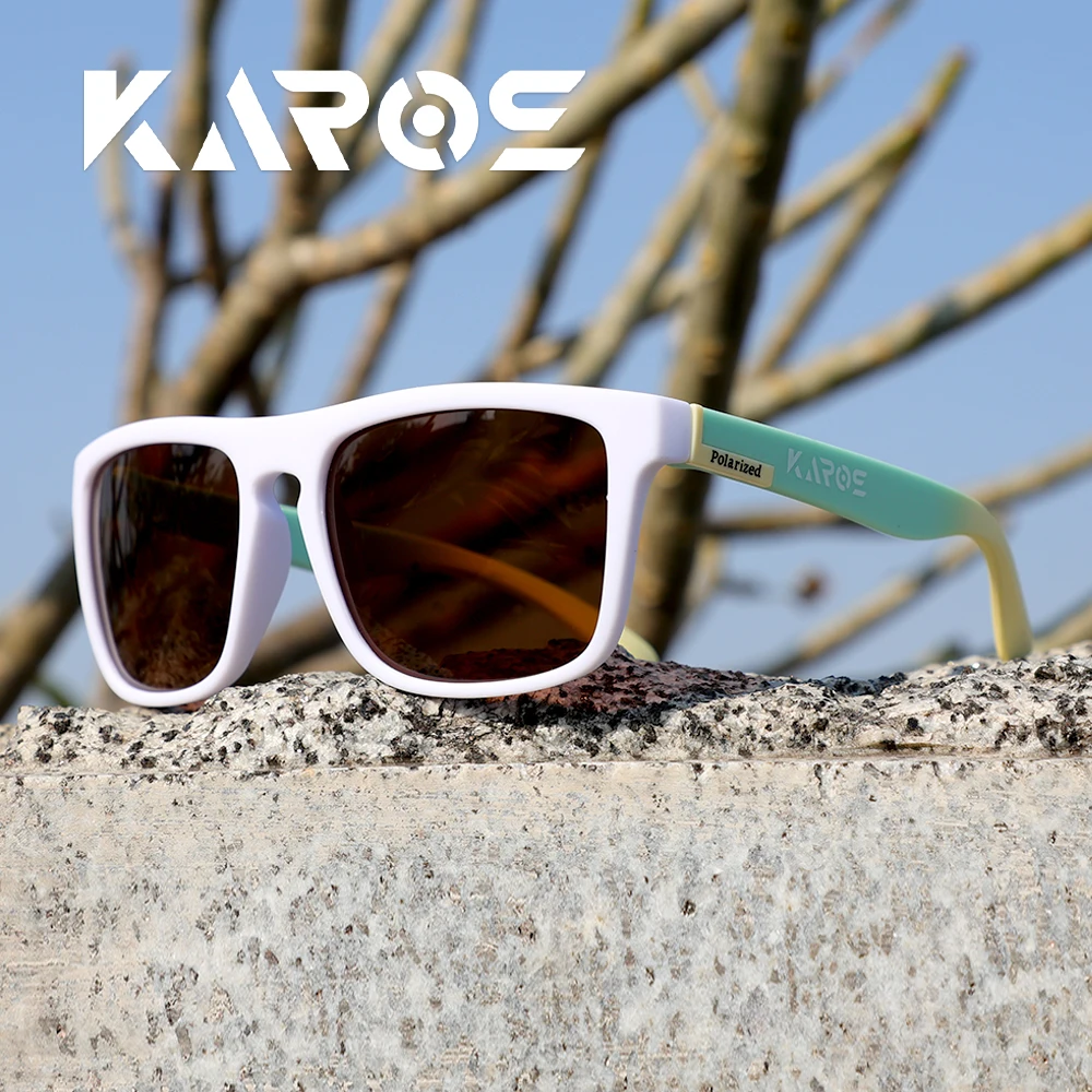 KAROS Polarisierte Sonnenbrille, Unisex, blendfreie Fahrbrille, Outdoor-Sport, Angeln, Radfahren, Reisen, Strand, UV400-Brille
