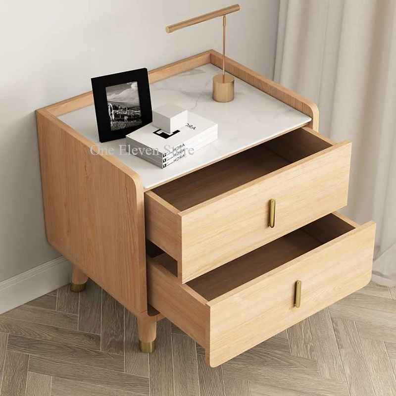 Bedside Nightstands Dresser Bedroom Nordic Italian Bedside Table Drawer Modern Home Mesita De Noche Dormitorio Modern Furniture