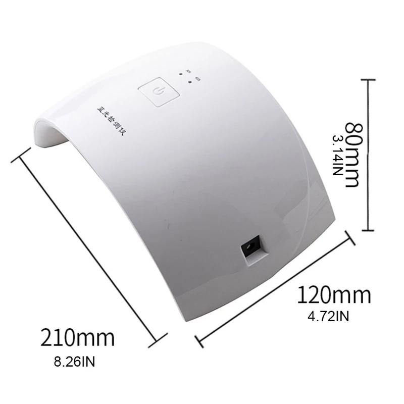 A2UD Lente che cambia colore Tester UV Rilevatore lenti fotocromatiche Misuratore occhiali anti-blu-ray con 15 luci a LED