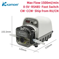 Kamoer 1500ml/min High Flow DIP1500 Lab Peristaltic Pump 24V Stepper Motor Dosing Pump for Liquid Transfer Lab and Filling