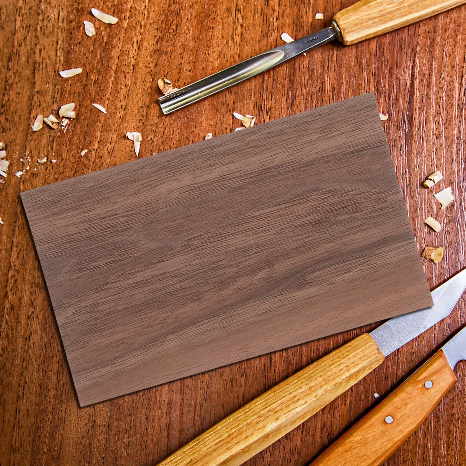 10Pcs Solid Wood Carving Materials Walnuts Veneer Sheets Engraving Plywood Diy Natural Hardwood Craft Table Top Thick Panels