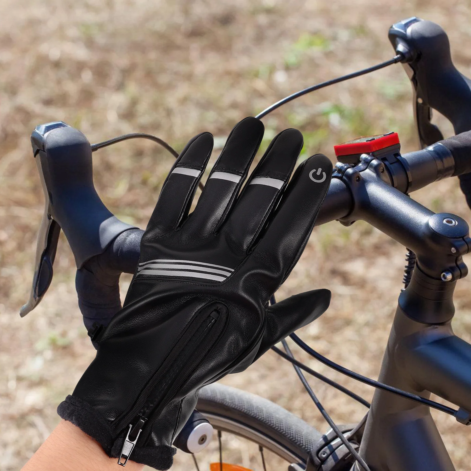 

1 пара многоразовых ветрозащитных велосипедных перчаток для езды на открытом воздухе, фитнес-перчаток, теплые зимние спортивные чехлы для рук, защитные износостойкие на ощупь