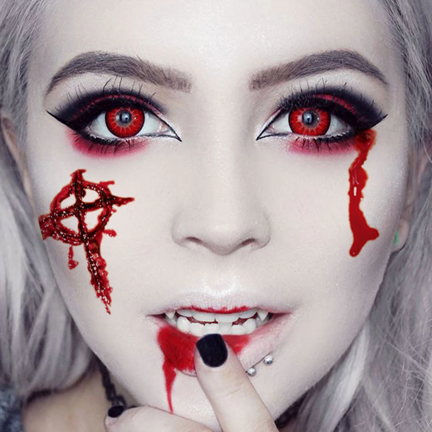 مجموعة ملصقات وشم مؤقتة مكونة من 10 قطع، تصميمات واقعية للجروح والندبات، مقاومة للماء، وشم فني لحفلات الهالوين للجسم والذراع #4