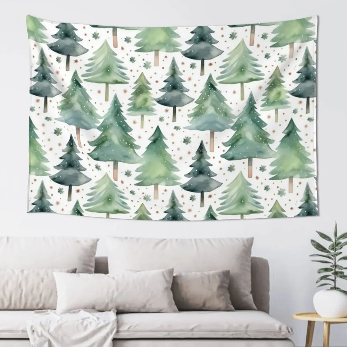 

Festive Trees Digital Pattern Tapestry Room Decorations Aesthetics Room Decorations Tapestry