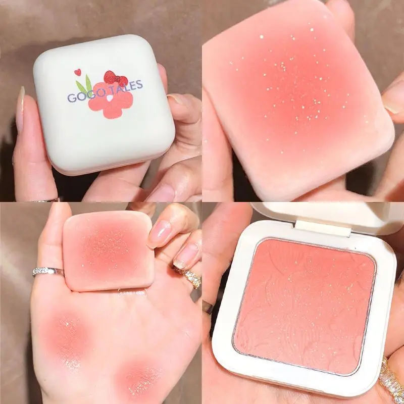 Beauty Flower Texture Blush Plate Sweetheart Vitality Highlight Brightening Rouge Naturalny trójwymiarowy róż do twarzy Makijaż