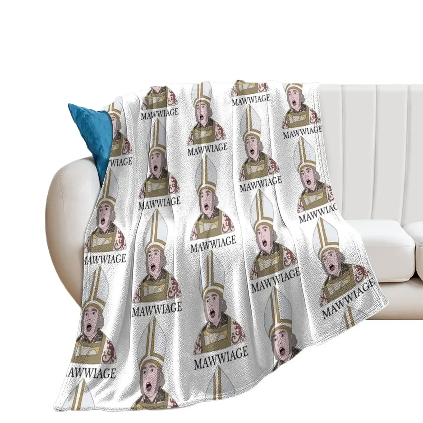 Officiant Princess Bride with text Throw Blanket Thins Plaid on the sofa Sofa Throw warm for winter Blankets