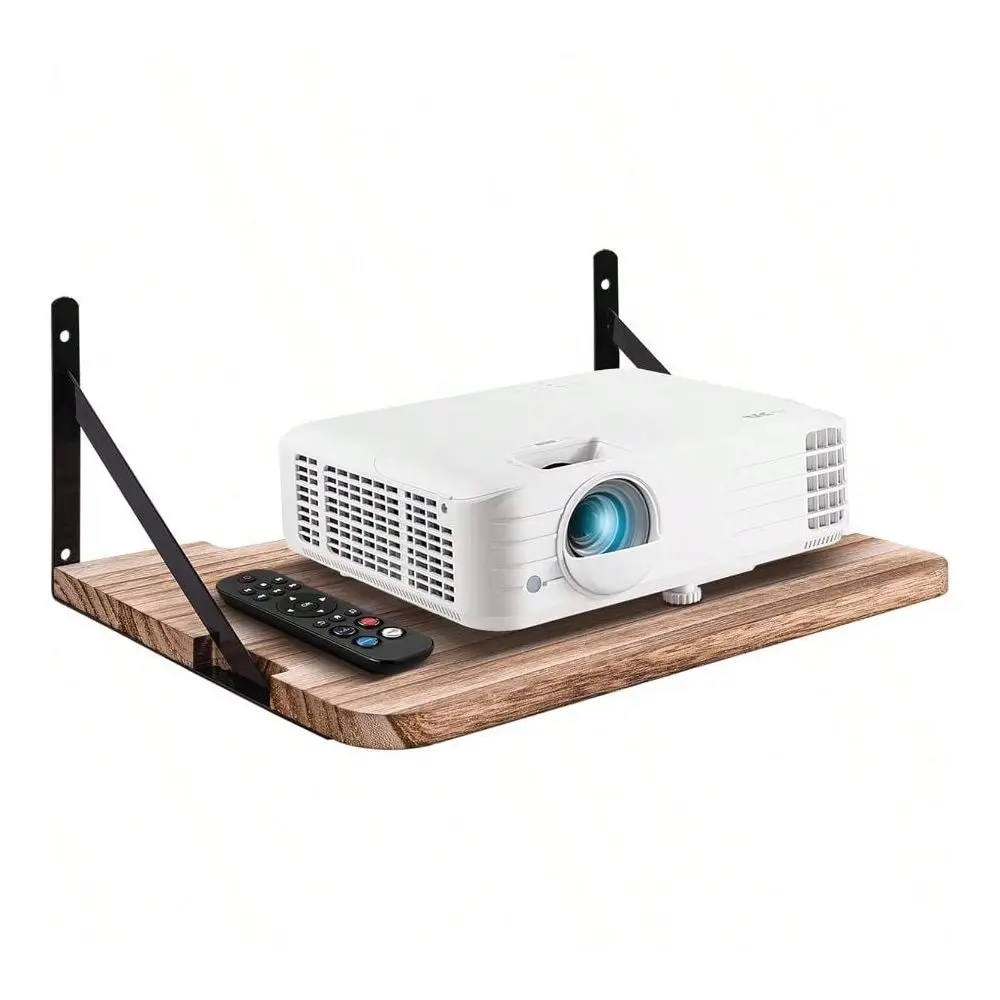 Shelf, 16.2 X 11 L, Router Wall Mount Floating Shelf, Projector Mount Rack Holder, Modem Box Series Wood
