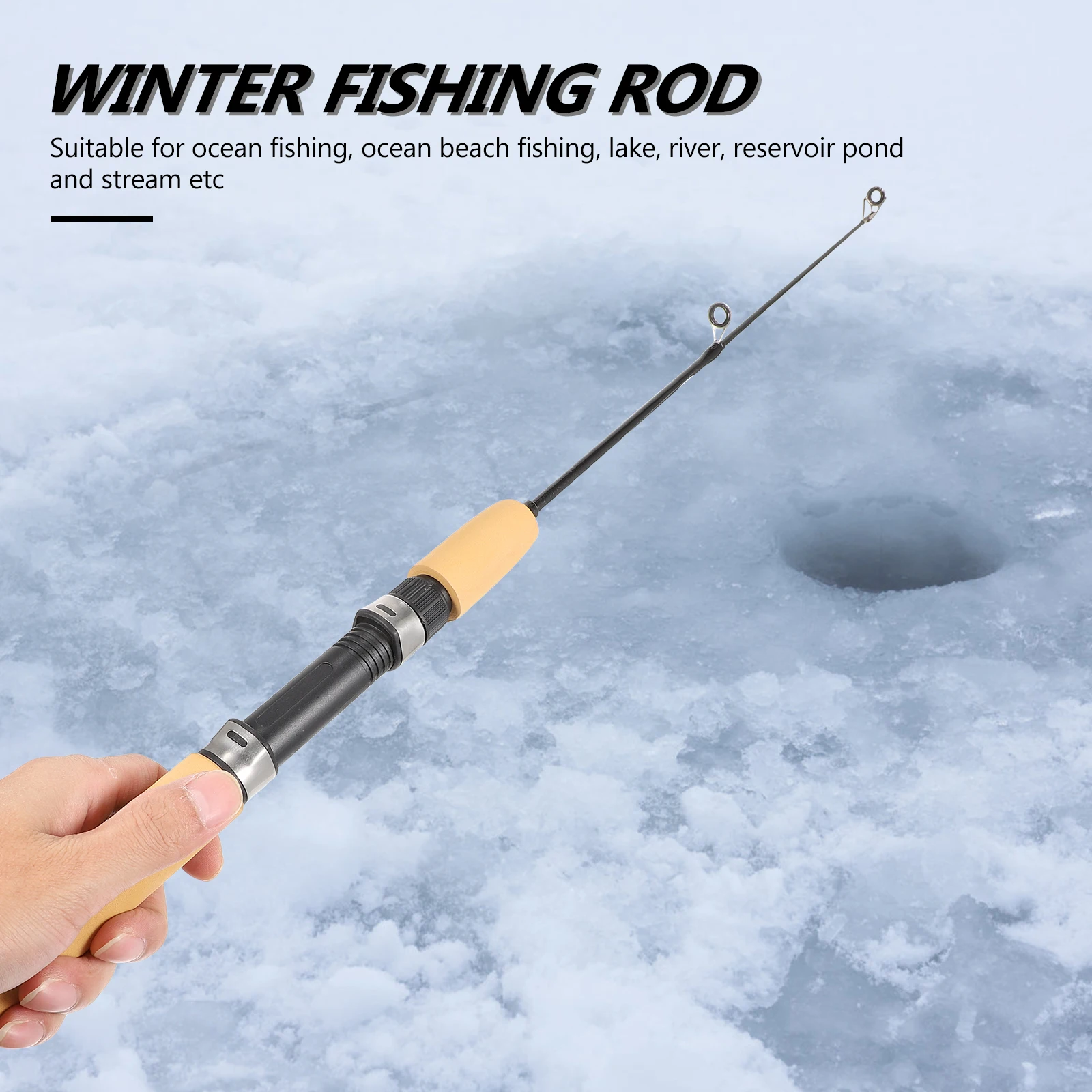 

Portable Fishing Pole FRP Material Winter Tent Ice Rods Mini Lightweight Ocean River Lake Reservoir Fishing Accessory Long Term