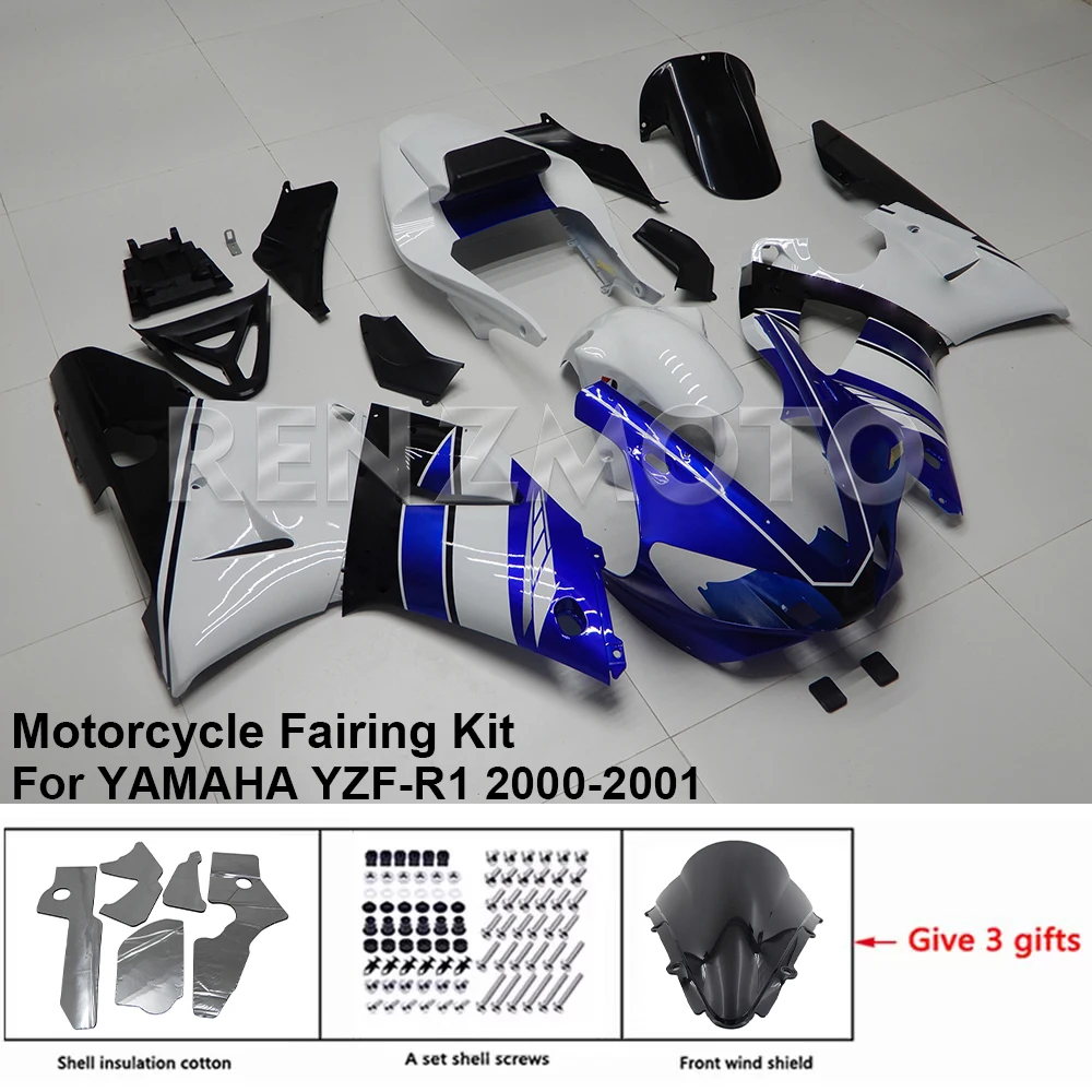 

Y1001-111a Motorcycle Fairing Set Body Kit Plastic For YAMAHA YZF-R1 2000-2001 Accessories ABS Injection Bodywork