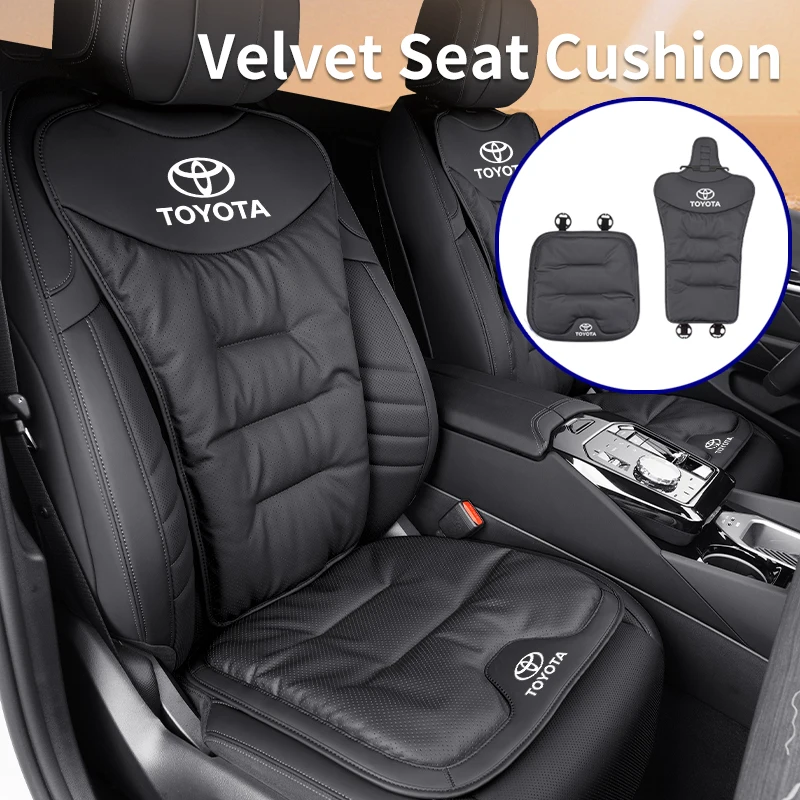 Funda de asiento de coche de verano, cojín protector de asiento transpirable para Toyota Corolla, Yaris, Camry, Prius, RAV4, CHR, Hilux, accesorios para llavero