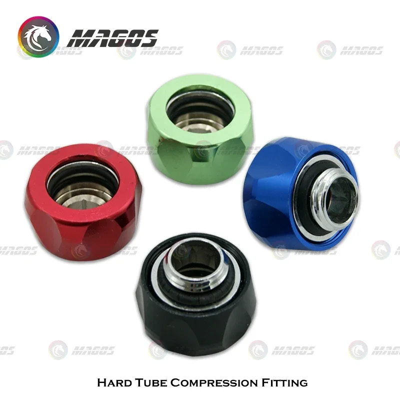 OD14mm Hard Tubing Fittings, Rigid Pipe Compression Hand Twist For PETG/Acrylic Tube Connector Water Cooling system