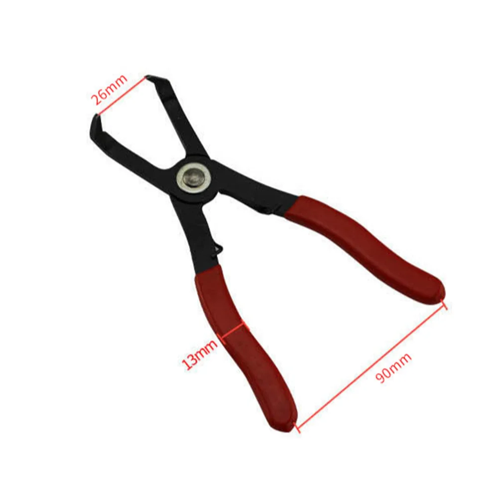 

30° Nterior Round Nail Removal Pliers Door Panel Door Nail Wire Buckle Special Clamp Round Nail Pliers Red Handle