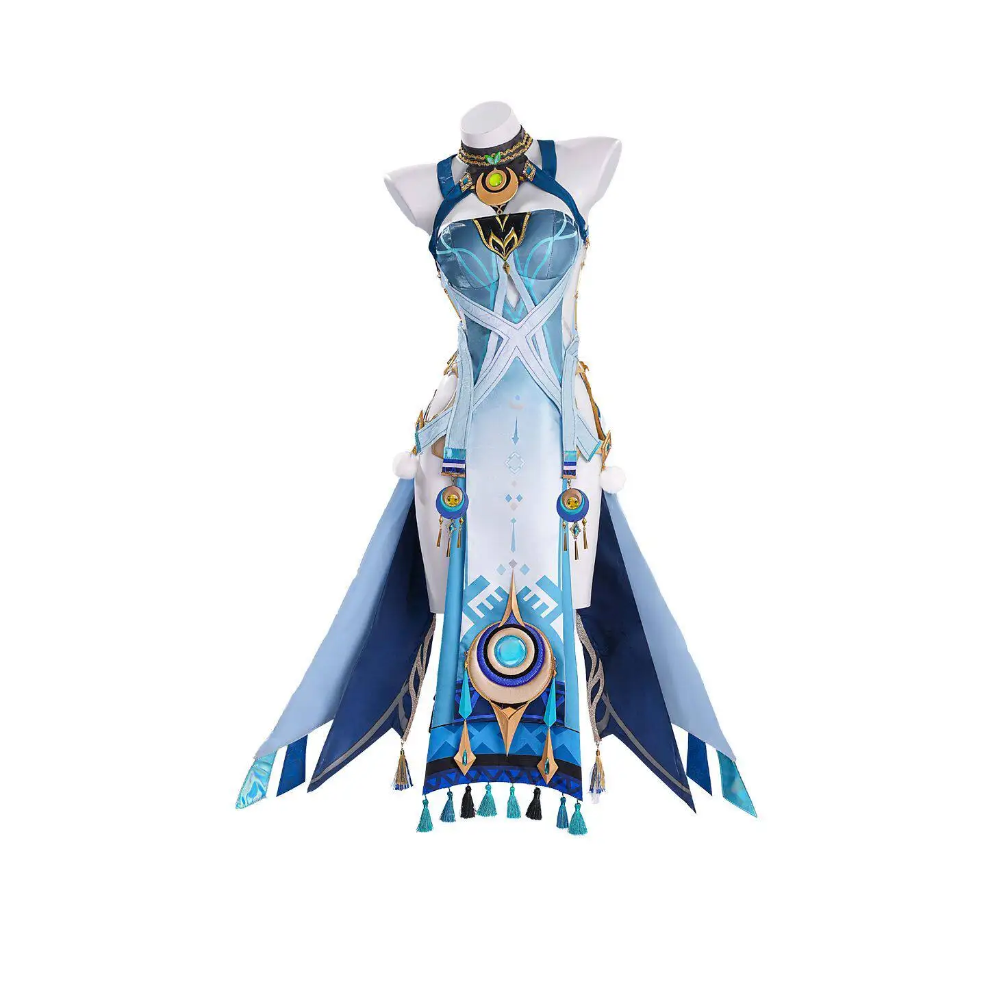 Lauma Cosplay Costume Game Genshin Impact Uniform Shoes Headwear Earrings Frostmoon Scions Halloween Party Outfit Women Girls view 5