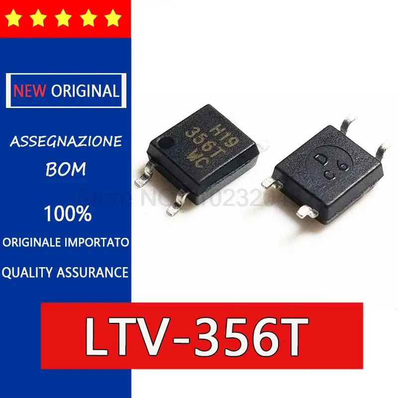 5pcs Optocouplers  LTV356-C New and original LTV-356T-B LTV356T-D SOP4 Photoelectric coupler chip transistor output