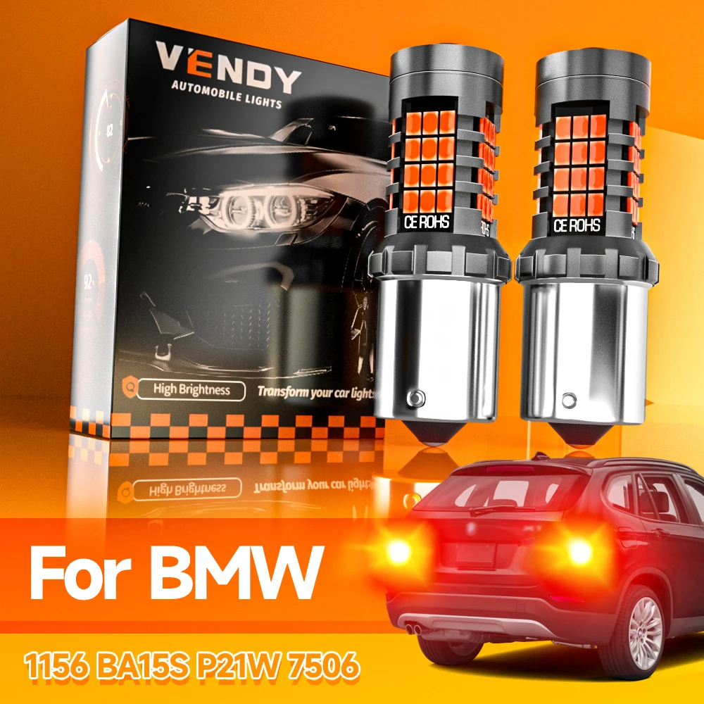 2x LED Brake Light Blub Lamp P21W BA15S For BMW E39 E61 X1 E84 F48 X3 F25 G01 F97 X6 E71 E72 Z3 Z4 Coupe E36 E86 Z4 Roadster E85