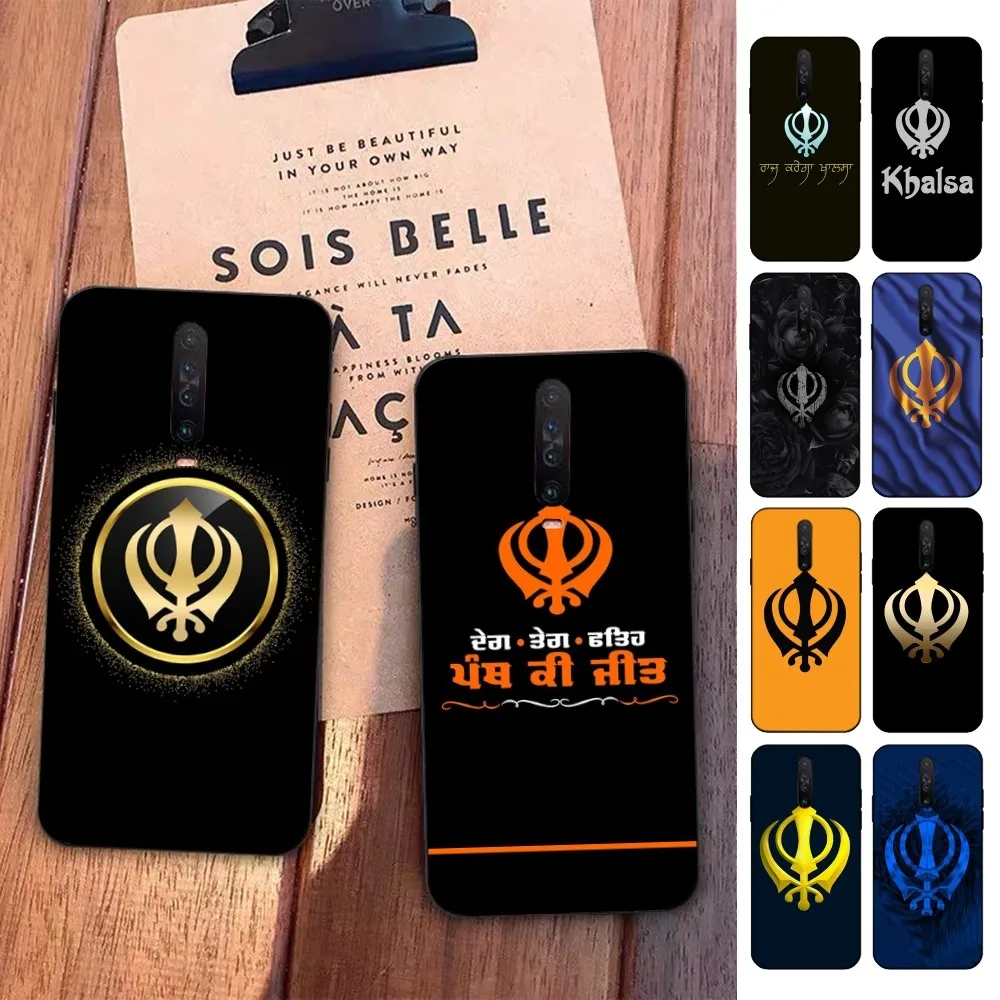 S-Sikh K-Khanda S-Sikhism Phone Case For Redmi 5 6 7 8 9 10 Plus Pro 6 7 8 9 A GO K20 K30 K40 Pro Plus F3 Fundas