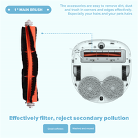 A98G-Replacement Accessories For Dreame W10/W10pro Robot Vacuum Cleaner Main Brush Side Brush Filter Mop Holder