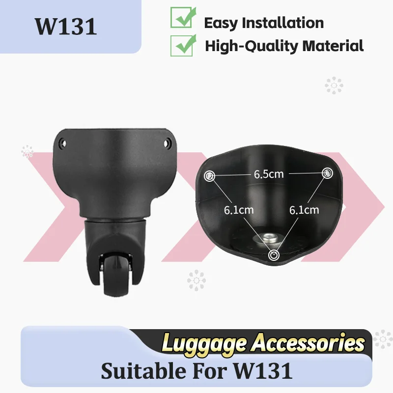 

For W131 Luggage Wheel Replacement Parts 360 Luggage Wheel Set—Replacement Casters Silent and Ultra-Smooth